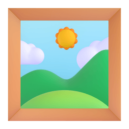 framed picture Discord emoji PNG