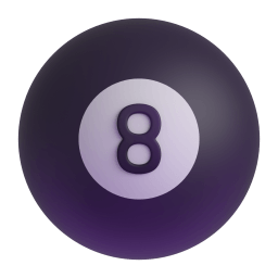 pool 8 ball Discord emoji PNG