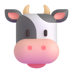 cow face Discord emoji PNG