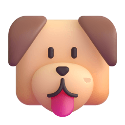 dog face Discord emoji PNG