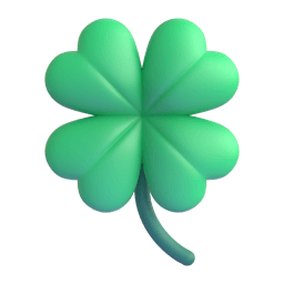 four leaf clover Discord emoji PNG