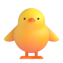 front-facing baby chick Discord emoji PNG