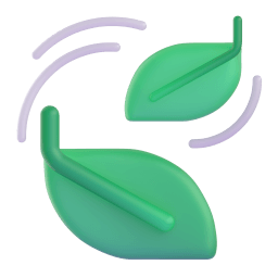 leaf fluttering in wind Discord emoji PNG