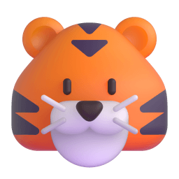 tiger face Discord emoji PNG