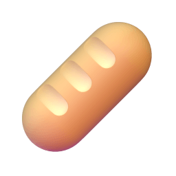 baguette bread Discord emoji PNG
