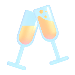 clinking glasses Discord emoji PNG