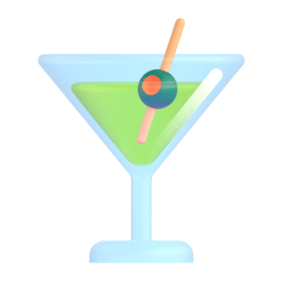 cocktail glass Discord emoji PNG