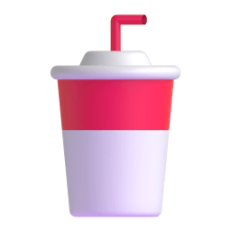 cup with straw Discord emoji PNG