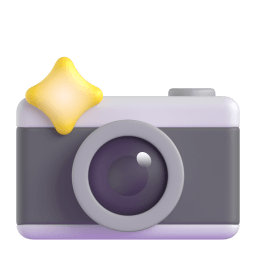 camera with flash Discord emoji PNG