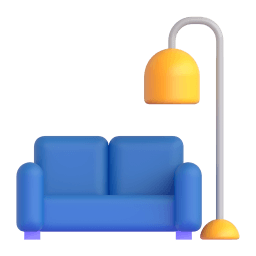 couch and lamp Discord emoji PNG