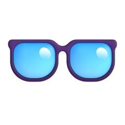 glasses Discord emoji PNG