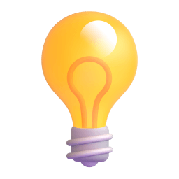 light bulb Discord emoji PNG