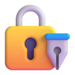 locked with pen Discord emoji PNG
