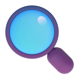 magnifying glass tilted left Discord emoji PNG