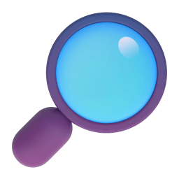 magnifying glass tilted right Discord emoji PNG