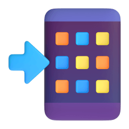 mobile phone with arrow Discord emoji PNG