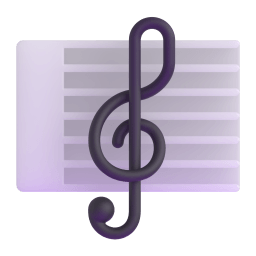 musical score Discord emoji PNG