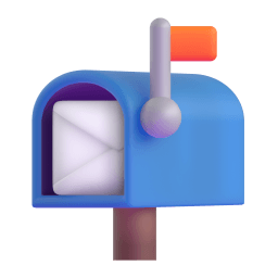 open mailbox with raised flag Discord emoji PNG