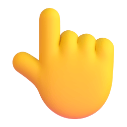 backhand index pointing up Discord emoji PNG