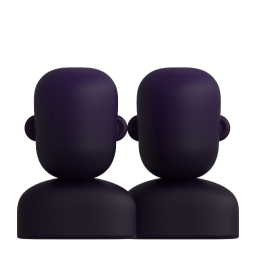 busts in silhouette Discord emoji PNG