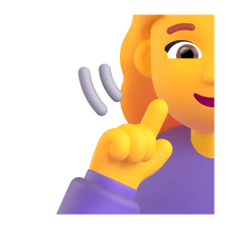deaf woman Discord emoji PNG