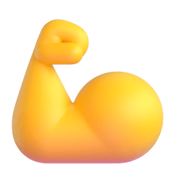 flexed biceps Discord emoji PNG