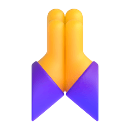 folded hands Discord emoji PNG