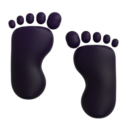 footprints Discord emoji PNG