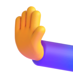 leftwards pushing hand Discord emoji PNG