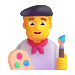 man artist Discord emoji PNG