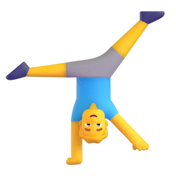 man cartwheeling Discord emoji PNG