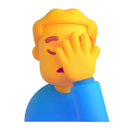 man facepalming Discord emoji PNG