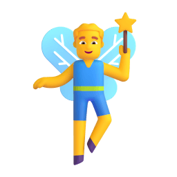 man fairy Discord emoji PNG