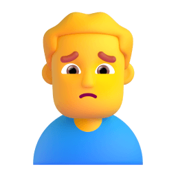 man frowning Discord emoji PNG