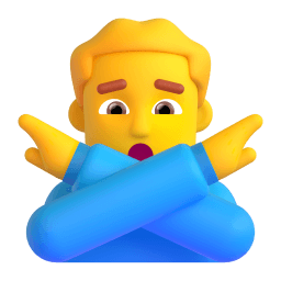 man gesturing NO Discord emoji PNG
