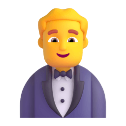 man in tuxedo Discord emoji PNG