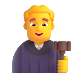 man judge Discord emoji PNG