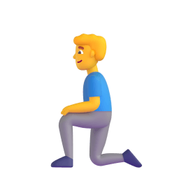 man kneeling Discord emoji PNG
