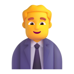 man office worker Discord emoji PNG