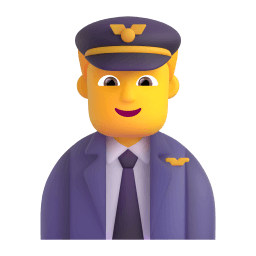 man pilot Discord emoji PNG