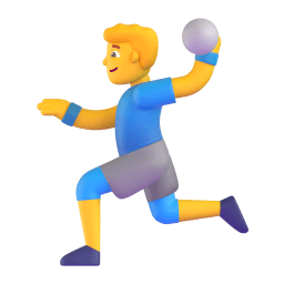 man playing handball Discord emoji PNG