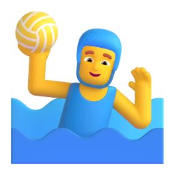 man playing water polo Discord emoji PNG