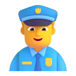 man police officer Discord emoji PNG