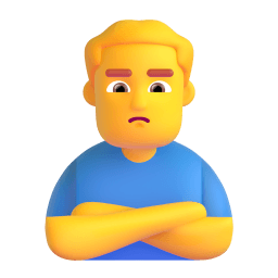 man pouting Discord emoji PNG