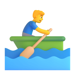 man rowing boat Discord emoji PNG