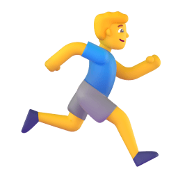 man running facing right Discord emoji PNG