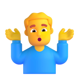 man shrugging Discord emoji PNG