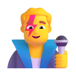 man singer Discord emoji PNG