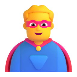 man superhero Discord emoji PNG