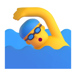 man swimming Discord emoji PNG